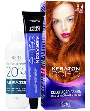 KIT 2 Keraton Selfie 8.4 - Louro claro Cobre 50g